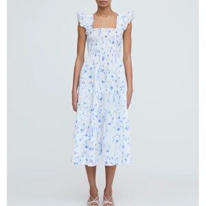 Hill House Ellie Nap Dress in Blue Botanical, size M